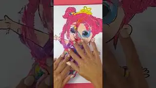 Guess the squishy PRINCESS colors! 🖌️ Draw & Paint With Little Angel #shorts #art