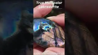 Multi Color Labradorite Palm Stone