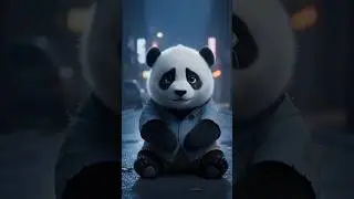 Cute panda sad struggle story 😥💔#cute #cutepanda #panda #sadstory #sad #aivideo #ai #animals #love