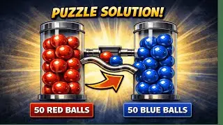 Red and Blue Balls Puzzle Solution Explanation #interview #puzzle