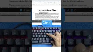 Computer 💻 Shortcut Key for Increase Font Size #trending #keyboard #word #tricks #font
