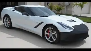 Маска переднего бампера C7 Corvette NoviStretch и накладки на зеркала Corvette Stretch