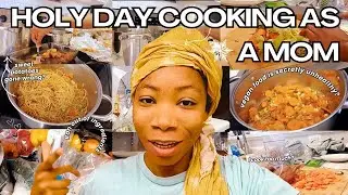 Realistic Holiday Cook With Me | Vegan Meals, Motherhood & Mom Life Balance