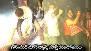 గోపీచంద్ మాస్ డ్యాన్స్ || Gopichand SUPERB Dance At Seetimaarr Success Celebrations || NS