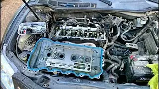 Reemplazo empaques tapa de punterias valvulas 2010-2017 Toyota Camry 2.5 @elchanojose