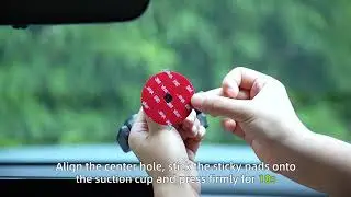 pop-tech 2.2-inch Adhesive Sticky Pads for Dash Cam Suction Cup Mounts, 4 Packs