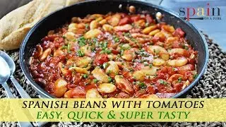 Spanish Beans with Tomatoes and Onions