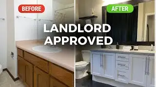 Renter Friendly Bathroom Makeover