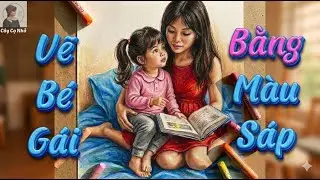 Cách Vẽ Mẹ Dạy Bé Học Bài Bằng Màu Sáp | Tranh Gia Đình Đơn Giản Mà Ý Nghĩa