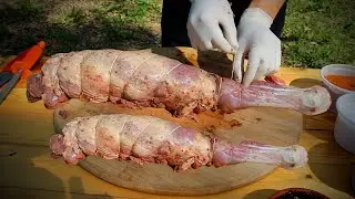 Village Delicious Rural Lavangi Рецепт - баранина азербайджанской кухни, фаршированная грецкими орех