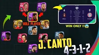 HOW TO USE J. CANTO PERFECTLY | BEST ONLINE MATCH MANAGER | PES 2021 MOBILE