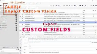Exporting Custom Field with JabRef