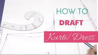 Learn to draft Kurti/Dress - Part A | Pattern Making Methods | Fashion Designing