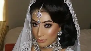 Real Bride | Halo Smokey Eyes And Nude Lipstick | Asian Bridal Hair And Makeup