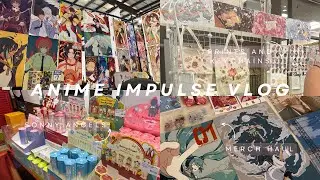anime convention vlog + haul! | art, merch, and shopping