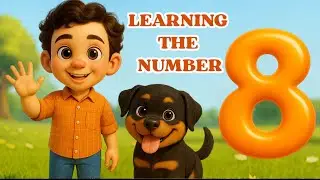 Manny & Axel Learn Number 8!  Woodland Adventure | Educational Kids Show