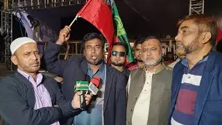 Sadequl Rahman Gazi delivers a speech on the arrival of BNP Acting Chairman Mr. Tarique Rahman