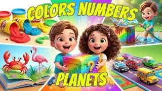 Learn Planets, Numbers & Colors! 🎨 Educational Compilation for Kids | Arda & Maya