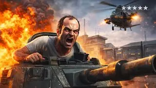 GTA 5 Trevor Tank Destruction in Military Base