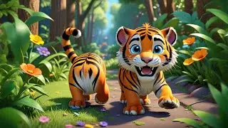 Two Tiny Tigers Roar Together | Jungle Animal Song for Kids | Fun Counting & Sound Nursery Rhyme