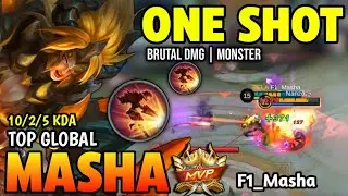 MASHA BEST BUILD 2023 | TOP GLOBAL MASHA GAMEPLAY | MOBILE LEGENDS ✓