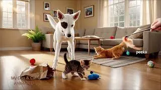 Compilation video of my Dog & Cats AMPLIFIED #dog #cat #animation 