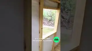 🖤 8 &times; 6 Blackout Shed