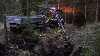 Dikesrensning AvestaVagnen ms48 med Gripskopa