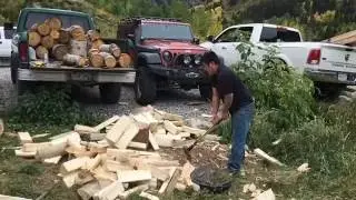 Splitting Logs In Slow Motion