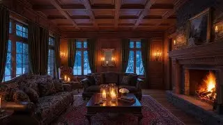 🔥❄️ Radio of Soothing Piano & Fire Crackling Sounds for Calm Focus, Healing, and Winter Ambience!