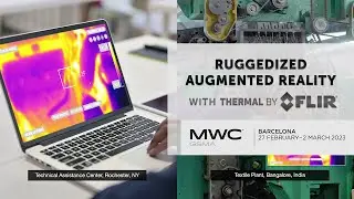 Realwear Augmented Reality Smart Glasses w/ Thermal Imaging  @ Mobile World Congress 2023
