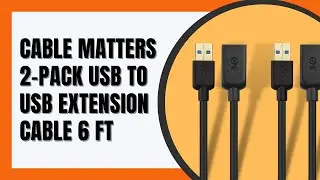 Cable Matters 2 Pack USB to USB Extension Cable 6 ft