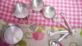 Unboxing Measure Steel Cups and Spoons 🥄 & Vegetables Cutter pad | Best For Kitchen Items | Easy Use