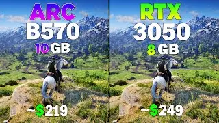 ARC B570 vs RTX 3050 - Test in 8 Games
