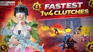Fastest Clutches 🔥 Unsurvival Situation Pure 1v4|| Fardeen vs Conqueror Lobby || BGMI