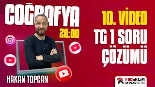 2024 KPSS Coğrafya Genel Tekrar TG 1 Soru Çözümü 10. Ders - Hakan Topcan