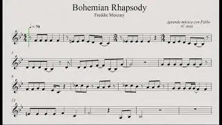 BOHEMIAN RHAPSODY: (flauta, violín, oboe...) (partitura con playback)