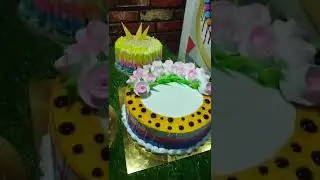 So Easy Cake | Normal Cake | Full Decoration | Mix Cake #shorts