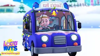 Rodas No ônibus Transporte Veículos + Canção para Crianças em Português