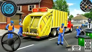 Garbage Trash Truck Realistic Simulator 3D City Road Garbage Dumper Truck Driver Android GamePlay#32