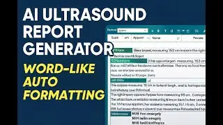 Smart Ultrasound Report Generator  Dynamic Templates for Male Abdominal scan