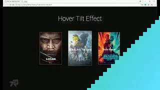 CSS3  HOVER TILT EFFECT CSS3 AND UNIVERSAL TILT JS