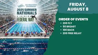 Women's 100 Backstroke Heats 2025 USMS Summer Nationals  Federal Way, WA