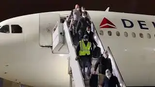 2020 AFC East champs Buffalo Bills arriving home