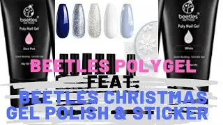 Beetles Christmas Nails Part 2: Polygel & Nail Art