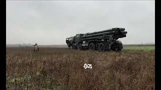Smerch multiple launch rocket system shoots 300mm artillery rockets #g24 #g24news
