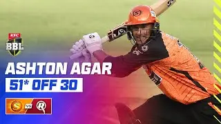 Ashton Agar Smacks Them All Over The Park | #BBL14