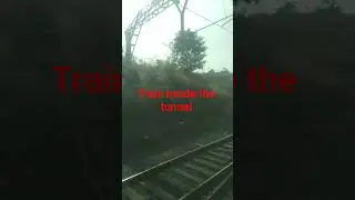 train inside the tunnel