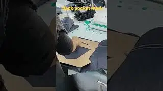 Back pocket mark #garments #ie #processdevelopment #backpocketmark#backpocket #shortvideo