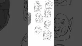 Concept art of Ork from Procreate (timelapse) #art #timelapse #youtubeshorts @Dlem100